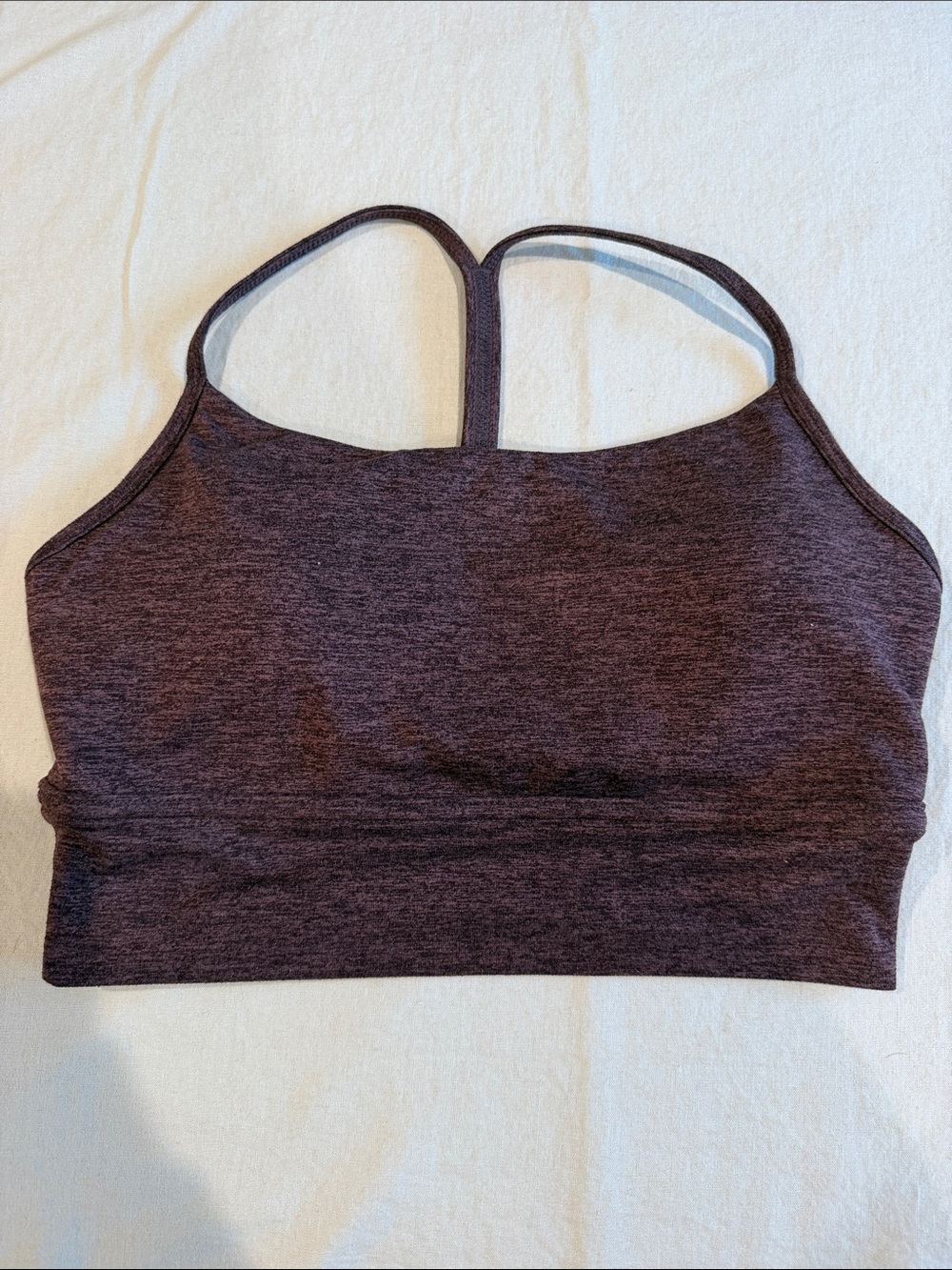 P'tula Heathered Plum Racerback Sports Bralette